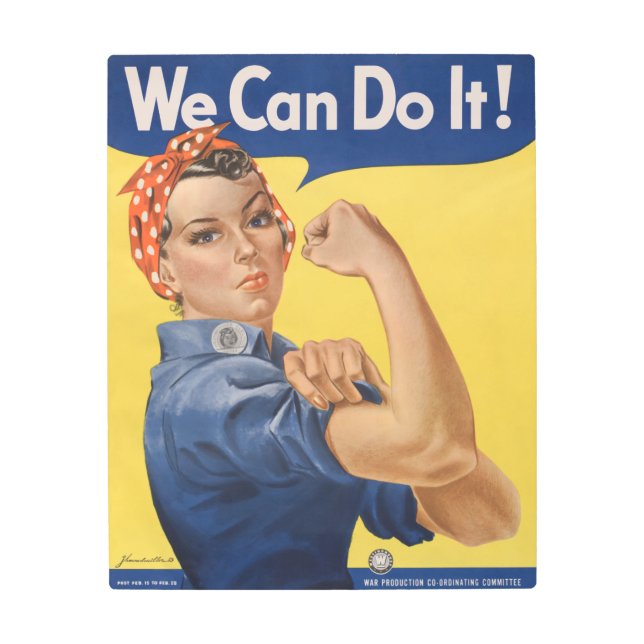 Impresión En Metal Rosie the Riveter: El empoderamiento femenino fuer (Anverso)