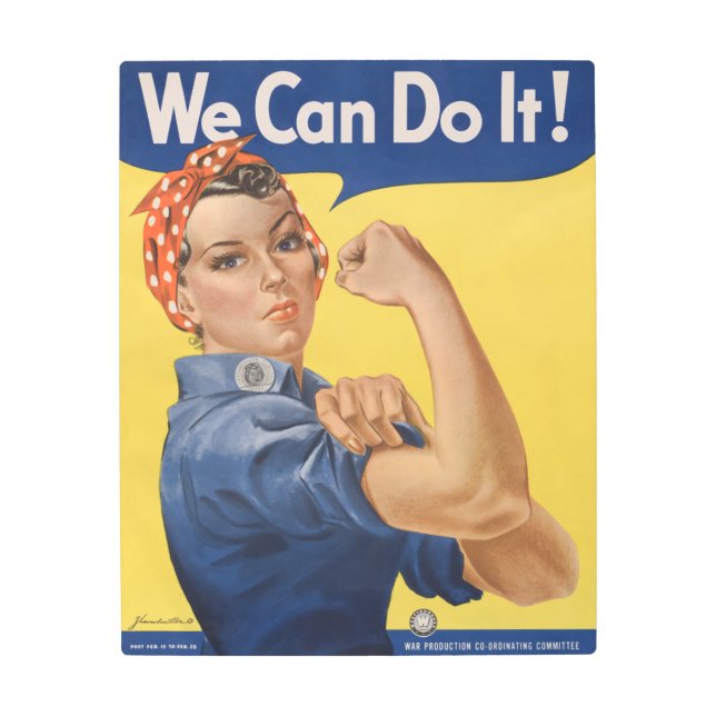Impresión En Metal Rosie the Riveter: El empoderamiento femenino fuer (Anverso)