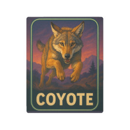 Impresión En Metal Rótulo Coyote