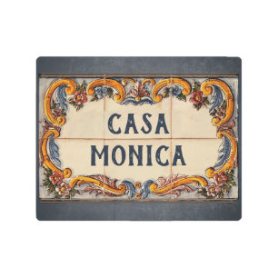 Impresión En Metal Rótulo de la Casa de España (personalizable de tex