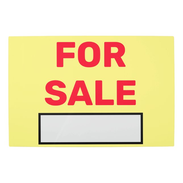 Impresión En Metal Rótulo de venta (Anverso)