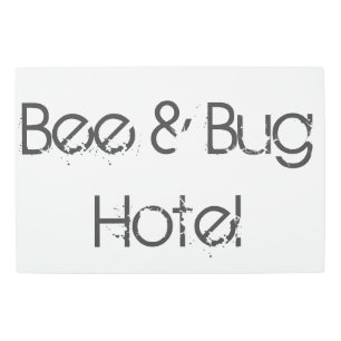 Impresión En Metal Rótulo - Hotel Bee & Bug