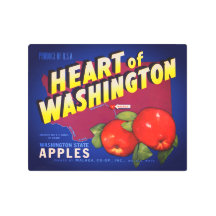 Rótulo Metalizado de etiquetas de Apple antiguas