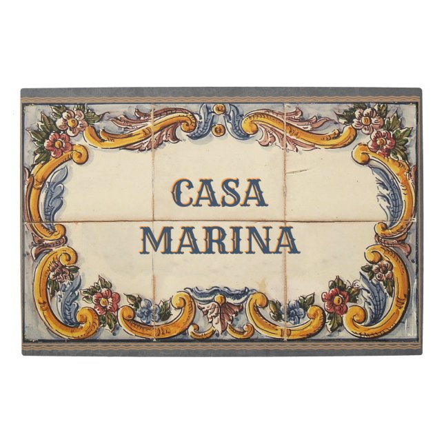 Impresión En Metal Rótulo metalizado de la Casa Española (personaliza (Anverso)