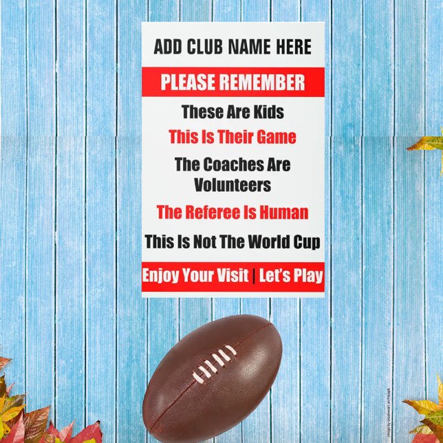 Impresión En Metal Rótulo Metalizado de rugby de niño personalizado (Subido por el creador)