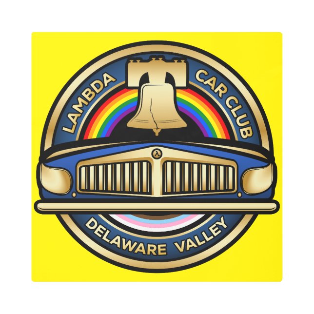 Impresión En Metal Rótulo Metalizado LCCI DelVal (Amarillo) (Anverso)