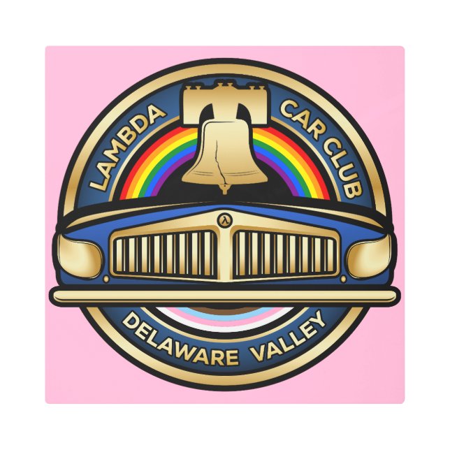 Impresión En Metal Rótulo Metalizado LCCI DelVal (rosa) (Anverso)