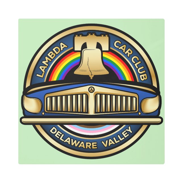 Impresión En Metal Rótulo Metalizado LCCI DelVal (verde claro) (Anverso)