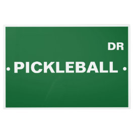 Impresión En Metal Rótulo Metalizado personalizado Pickleball Street