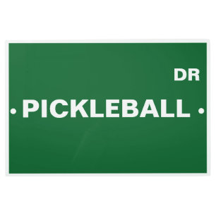 Impresión En Metal Rótulo Metalizado personalizado Pickleball Street