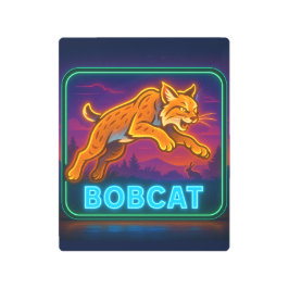 Impresión En Metal Rótulo Neon Bobcat