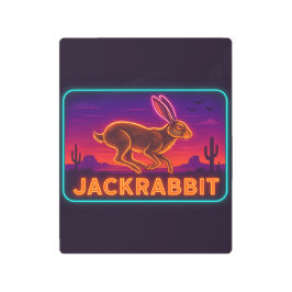 Impresión En Metal Rótulo Neon Jackrabbit
