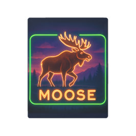 Impresión En Metal Rótulo Neon Moose