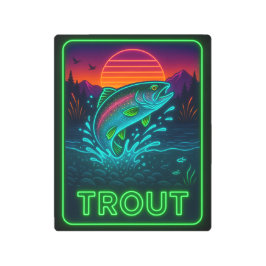 Impresión En Metal Rótulo Neon Trout