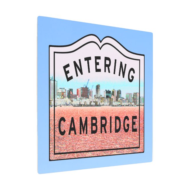 Impresión En Metal Rótulo original de Massachusetts (Angulado)