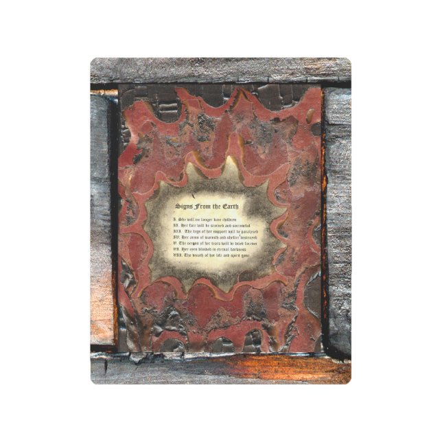 Impresión En Metal Rótulos de la Tierra (Anverso)