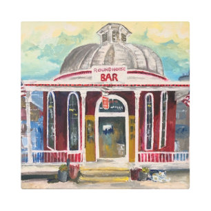 Impresión En Metal "Round House Bar" - Poner en la bahía