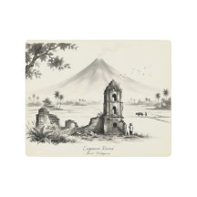 Ruinas de Cagsawa y volcán Mayon Filipinas