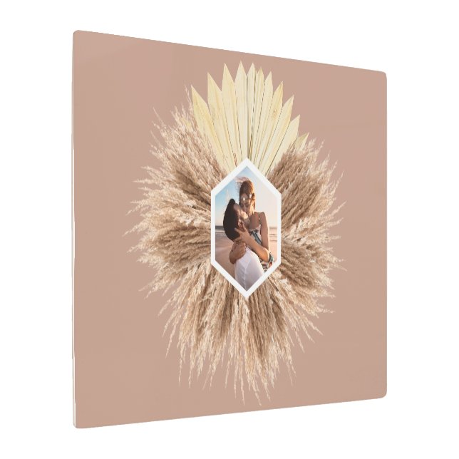 Impresión En Metal Rustic Warm Neutral Colors Photo Design (Angulado)