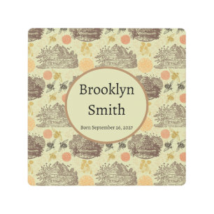 Impresión En Metal Sabor de abejorro de miel de abejorro vintage pers