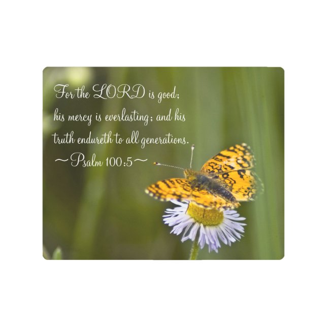 Impresión En Metal Salmo 100:5 (Anverso)