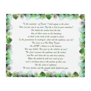 Impresión En Metal Salmo 11