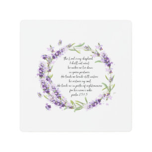 Impresión En Metal Salmo 23: 1-3