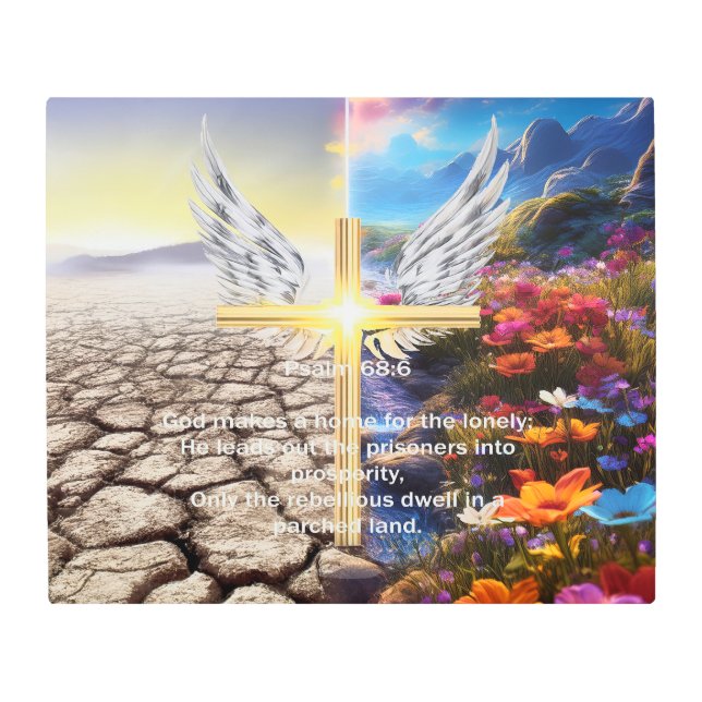 Impresión En Metal Salmo 68 (Anverso)