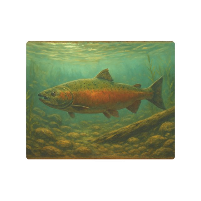 Impresión En Metal Salmon Metal Print (Anverso)