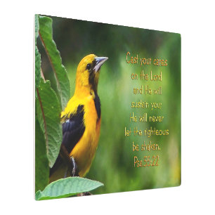 Impresión En Metal Salmos 55:22 Inspiradores