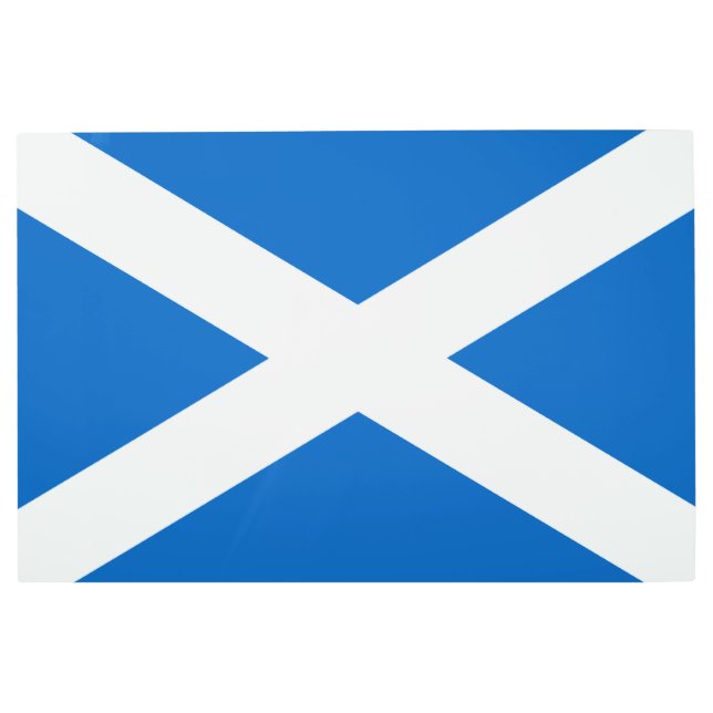 Impresión En Metal Saltire ~ Bandera de Escocia (Anverso)