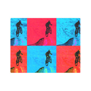 Impresión En Metal Salto en bicicleta de montaña - BMX Rider