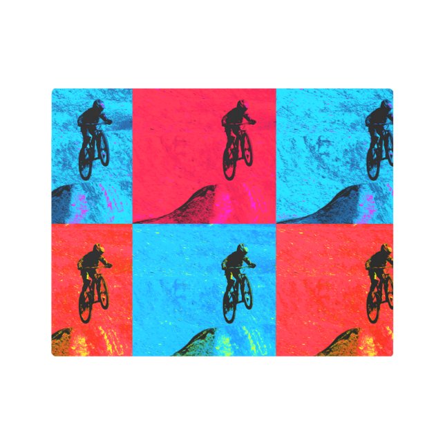Impresión En Metal Salto en bicicleta de montaña - BMX Rider (Anverso)