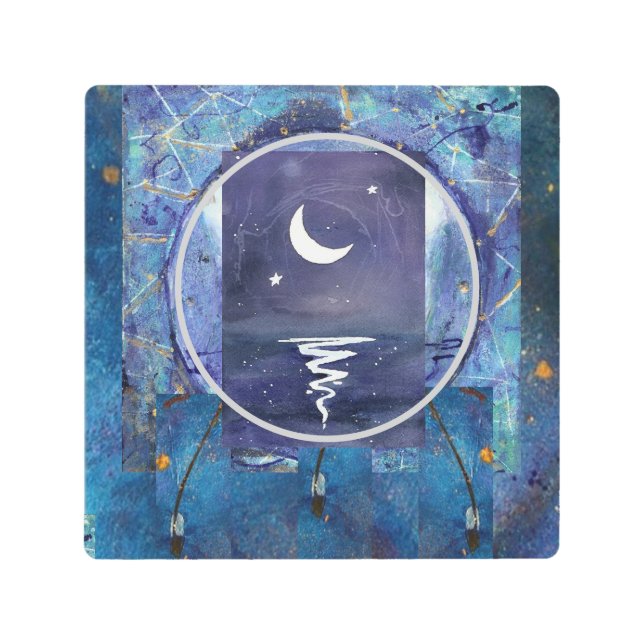 Impresión En Metal Saltwater Moon Dream Catcher Composite Girard (Anverso)
