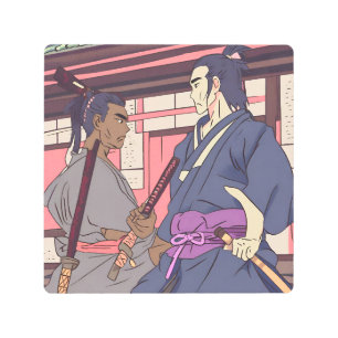 Impresión En Metal samurai