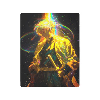 Impresión En Metal "Samurai radiante"