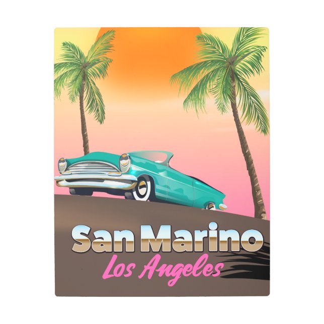 Impresión En Metal San Marino Los Ángeles (Anverso)