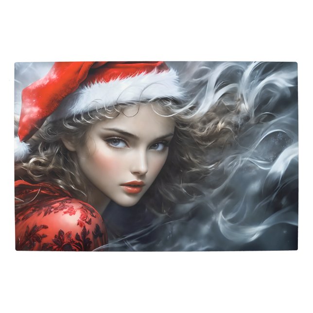 Impresión En Metal Sandra Claus (ho,ho,ho) 3 (Anverso)