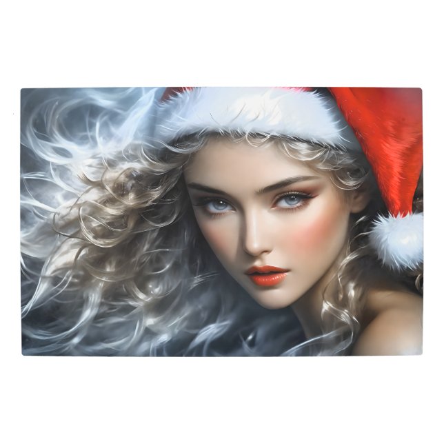 Impresión En Metal Sandra Claus (ho,ho,ho) 7 (Anverso)