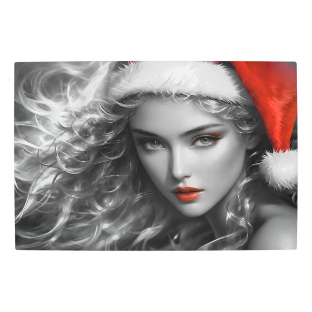 Impresión En Metal Sandra Claus (ho,ho,ho) 7 bw (Anverso)