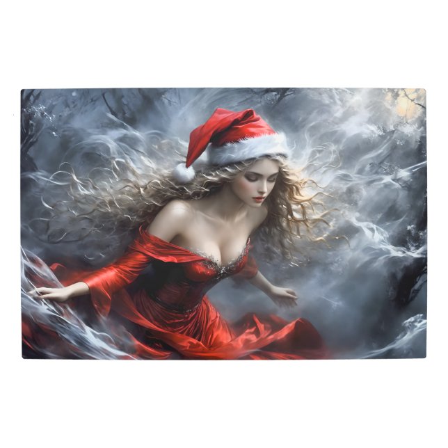 Impresión En Metal Sandra Claus (ho, ho, ho) 9 (Anverso)