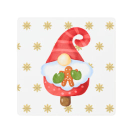 Impresión En Metal Santa Gnome