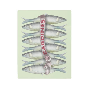 Impresión En Metal Sardinas frescas
