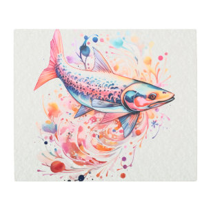 Impresión En Metal *~* SC5 Fantasy SHARK Rainbow Power Animal