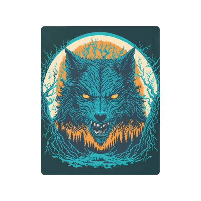 Impresión En Metal Scary Werewolf (Anverso)