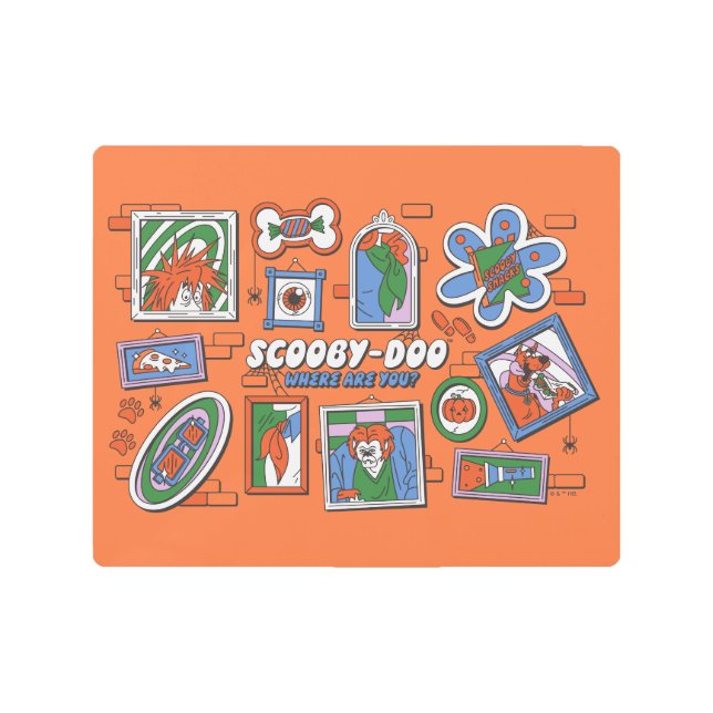 Impresión En Metal Scooby-Doo Wall of Halloween Picture Frames (Anverso)