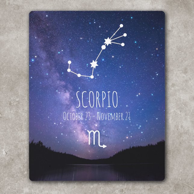 Impresión En Metal Scorpio | Personalized Astrology Constellation (Subido por el creador)
