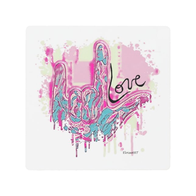 Impresión En Metal Se trata de AMAR (Anverso)