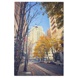 Impresión En Metal Seattle en otoño