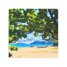 Secret Beach, Kauai Metalizado Wall Art